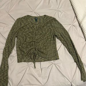 Target- Wild Fable Soft long sleeve cut out front top